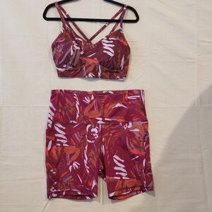 2 PIECE SET "ALL IN MOTION" Swim Wear Or Exercise Active Wear. Top XL Pants XXL